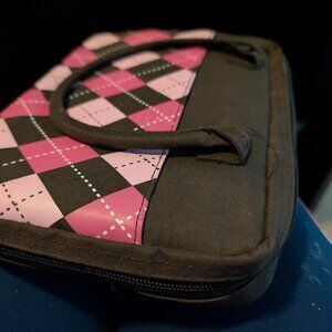 Pink/Brown Bible Holder W/Bible